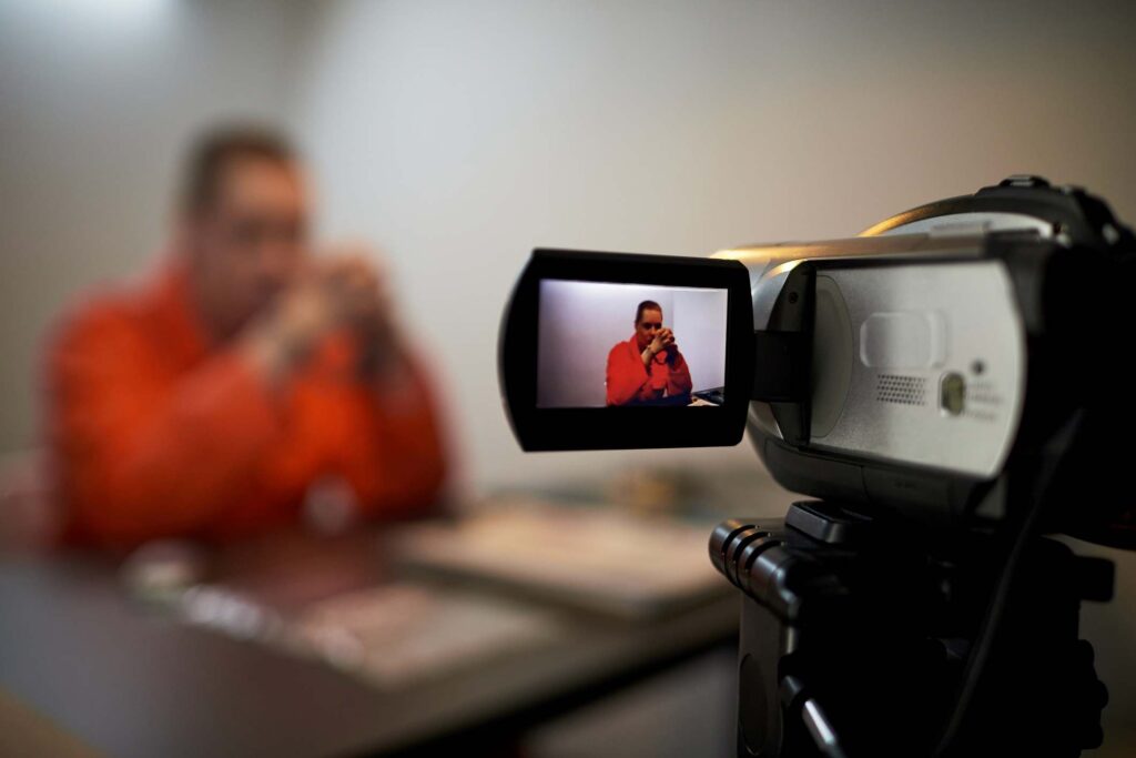 Video Camera Recording a Person During an Indoor Session in San Jose, CA
