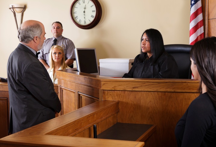 Legal Proceeding Taking Place Inside a Courtroom Setting in San Jose, CA